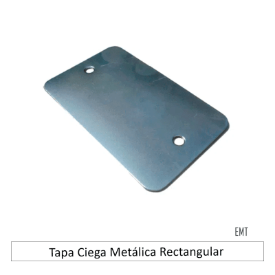 Tapa Ciega Metálica Rectangular