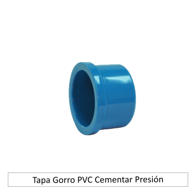 Tapa Gorro PVC Cementar Presión