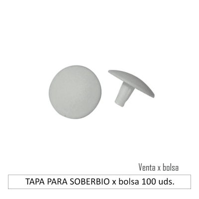 TAPA PARA SOBERBIO x bolsa 100 uds.