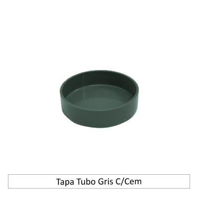 Tapa Tubo Gris C/Cem