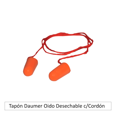 TAPON DAUMER OIDO DESECHABLE CON CORDON