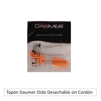 TAPON DAUMER OIDO DESECHABLE SIN CORDON