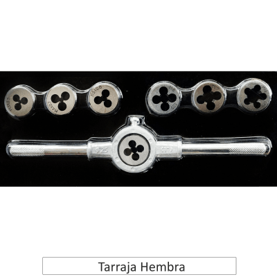 TARRAJA HEMBRA 8PCS