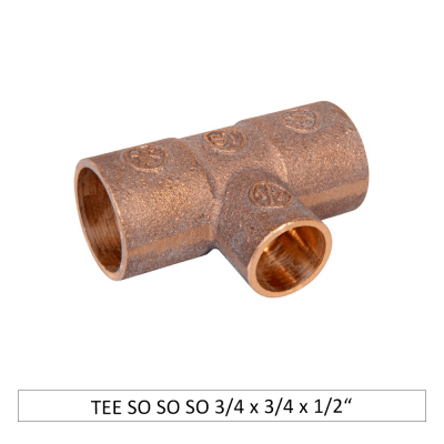 TEE SO SO SO 3/4 X3/4 X1/2