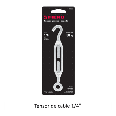 Tensor de cable 1/4