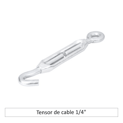 Tensor de cable 1/4