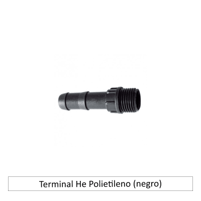 Terminal He Polietileno (negro)