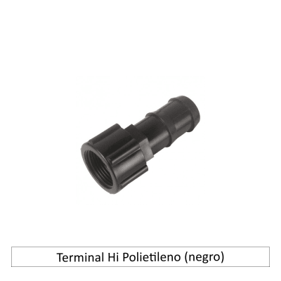 Terminal Hi Polietileno (negro)