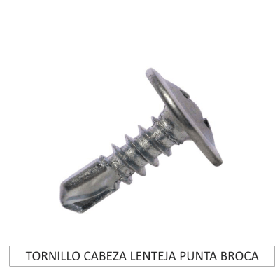TORNILLO CABEZA LENTEJA PUNTA BROCA