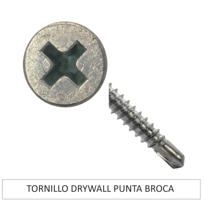 TORNILLO DRYWALL PUNTA BROCA