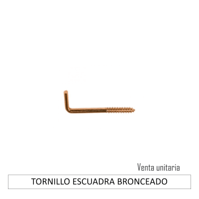 TORNILLO ESCUADRA BRONCEADO
