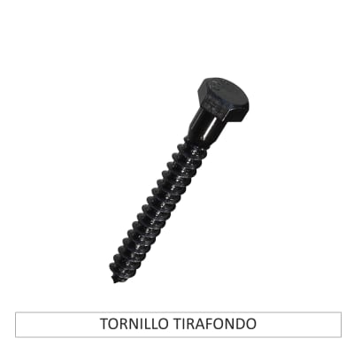 TORNILLO TIRAFONDO HEX PAVONADO (negro)