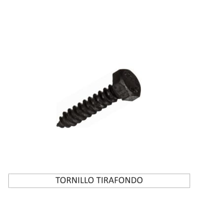 TORNILLO TIRAFONDO HEX PAVONADO (negro)