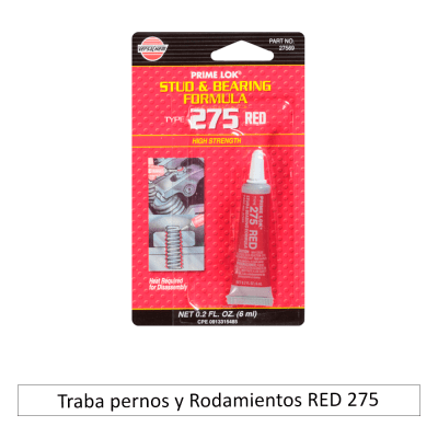 Traba pernos y rodamientos THREADLOCK RED Versachem