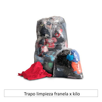 Trapo limpieza franela x kilo