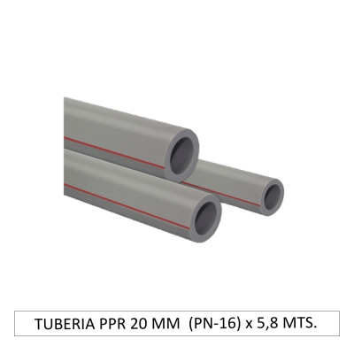 TUBERIA PPR 20 MM S3.2 (PN-16) x 5,8 MTS.