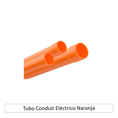 Tubo Conduit Eléctrico Naranja