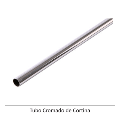 Tubo cromado Cortina