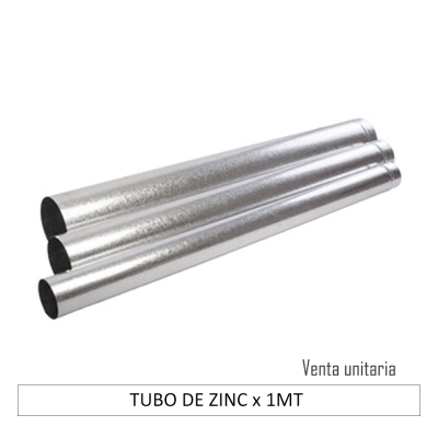 TUBO DE ZINC x 1MT