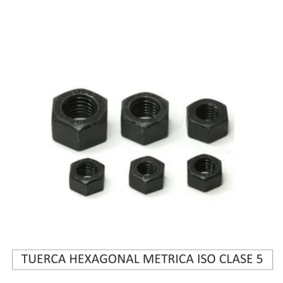 TUERCA HEXAGONAL METRICA ISO CLASE 5