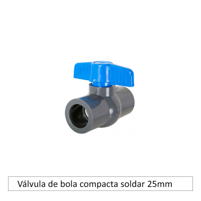 Válvula de bola compacta soldar 25mm