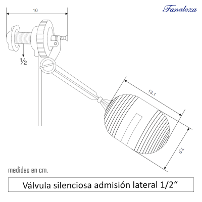 Valvula silenciosa admision lateral Fanaloza