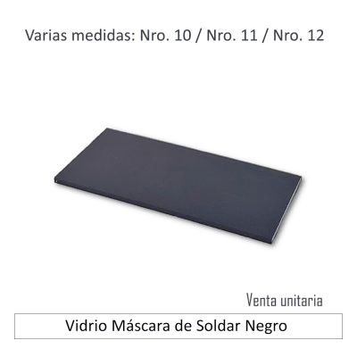 Vidrio Máscara de Soldar Negro