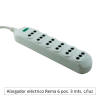Alargador eléctrico Rema 6 posiciones c/luz piloto 3 mts.1