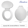 Asiento WC Universal Blanco - Fanaloza1