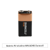 Bateria 9V alcalina MN1604B Duracell1