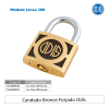 Candado Bronce Forjado Odis1