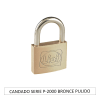 CANDADO SERIE P-2000 BRONCE PULIDO1