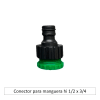 Conector para manguera hi 1/2 x 3/41