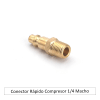 CONECTOR RAPIDO COMPRESOR 1/4 MACHO2