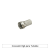 Conector coaxial RG6 para TvCable1