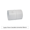 Copla 75mm Canaleta Cementar Blanco1