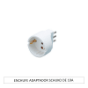 Enchufe adaptador Shuko de 10A c/tierra Blanco1