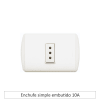 Enchufe Simple Embutido 10A1