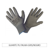 GUANTE PU PALMA GRIS/NEGRO 1