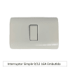 Interruptor Simple 9/12 16A Embutido1