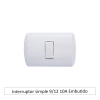 Interruptor simple 9/12 10A Embutido1
