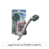 Juego Ducha con flexible y soporte1