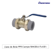 Llave de Bola PPR Cuerpo Metálico Fusión1