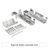 Soporte doble cromado 2ud.1