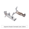Soporte simple cromado 2ud.1