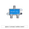 Spliter 1 entrada 2 salidas coaxial1