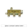 Spliter 1 entrada 3 salidas coaxial1