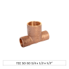 TEE SO-SO 3/4 x 1/2 x 1/21