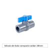 Válvula de bola compacta soldar 20mm1