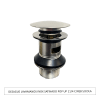 DESAGUE LAVAMANOS INOX SATINADO POP UP CONEXION 1.1/4